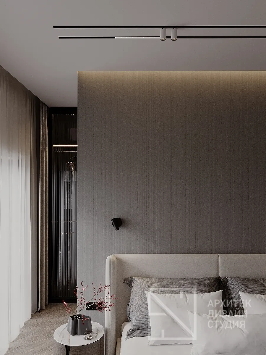 Дизайн интерьера квартиры в г. Абакан по ул. Авиаторов 1В/2 - Спальня - Фото 3